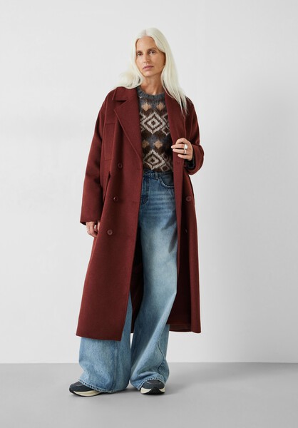 Maddie Cocoon Relaxed Wool Blend Coat