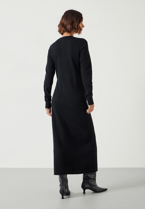 Tilly Tie Waist Merino Wool Midi Dress