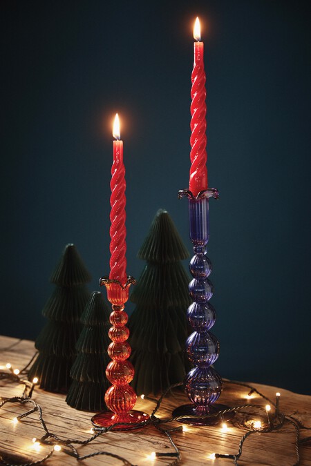 Anna And Nina Twisted Candles Set of 6