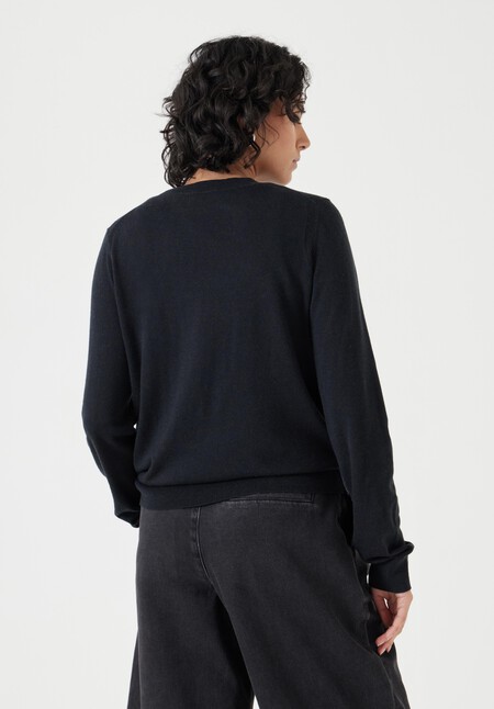Fine Knit Wool Blend Jumper