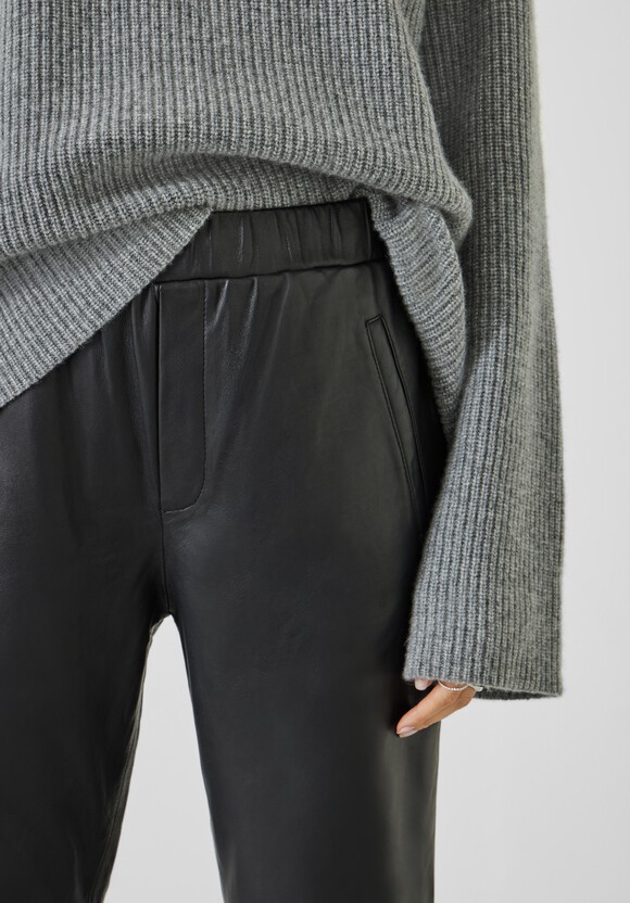 Leather Joggers