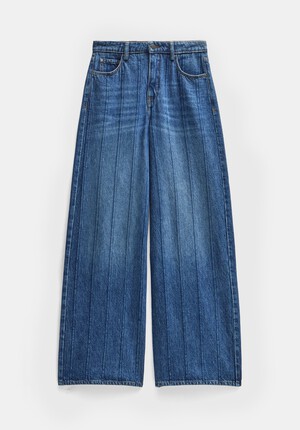 Stripe Wide Leg Jean