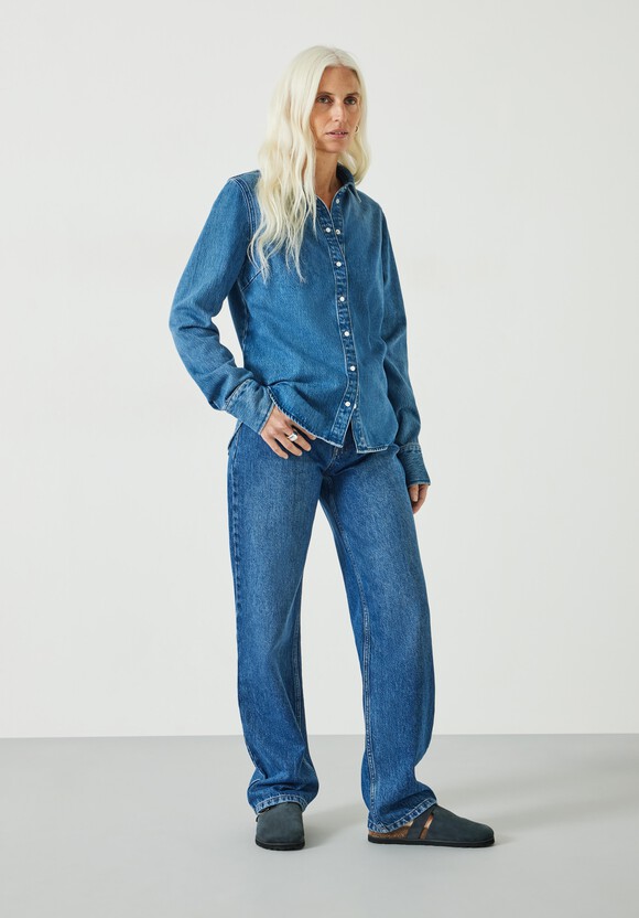 Danica Fitted Denim Shirt