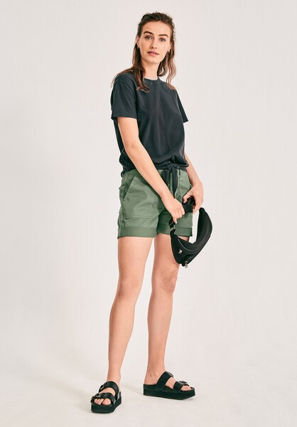 Front Tie Crew T-Shirt