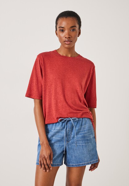 Elora Crew Neck Linen T-Shirt