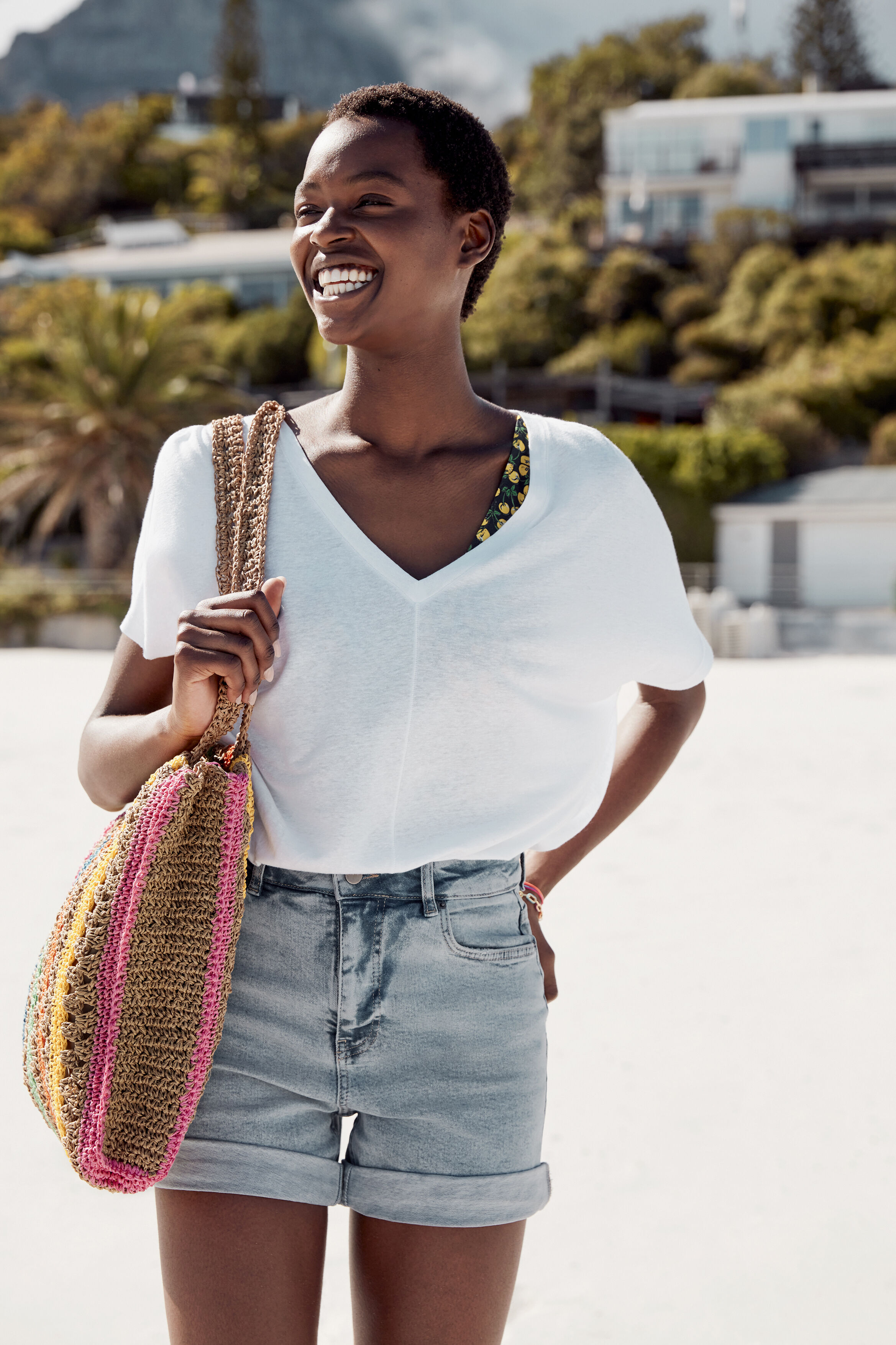 Deep v neck t shirt dress outlet