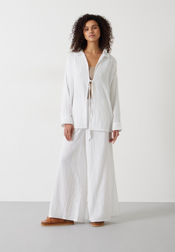 Elodie Oversized Cheesecloth Trousers