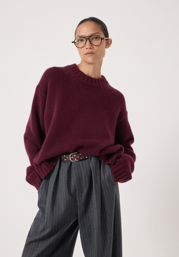 Cora Relaxed Chunky Cashmere Crew Jumper