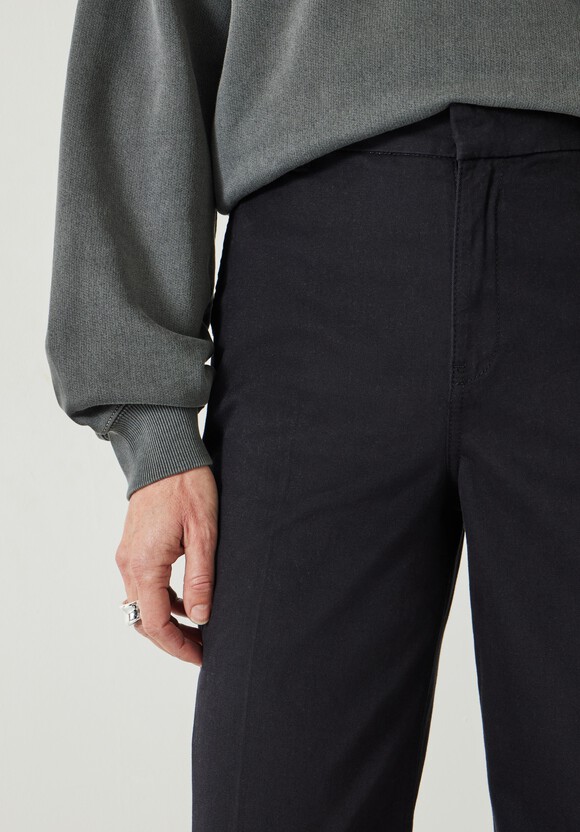 Camille Flat Front Cotton Trousers