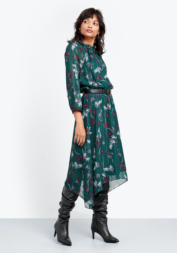 Phoenix Metallic Stripe Dress