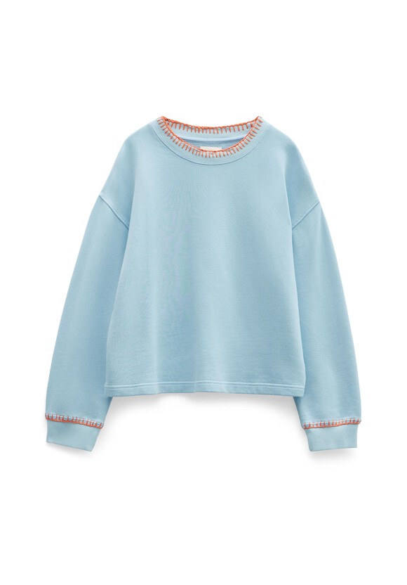 Phoebe Relaxed Contrast Stitch Sweatshirt