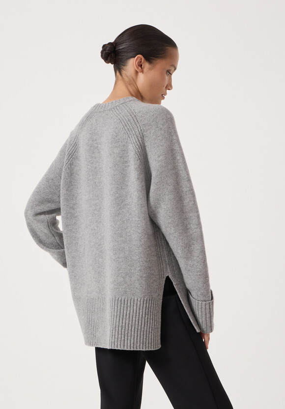 Longline Merino Wool Jumper