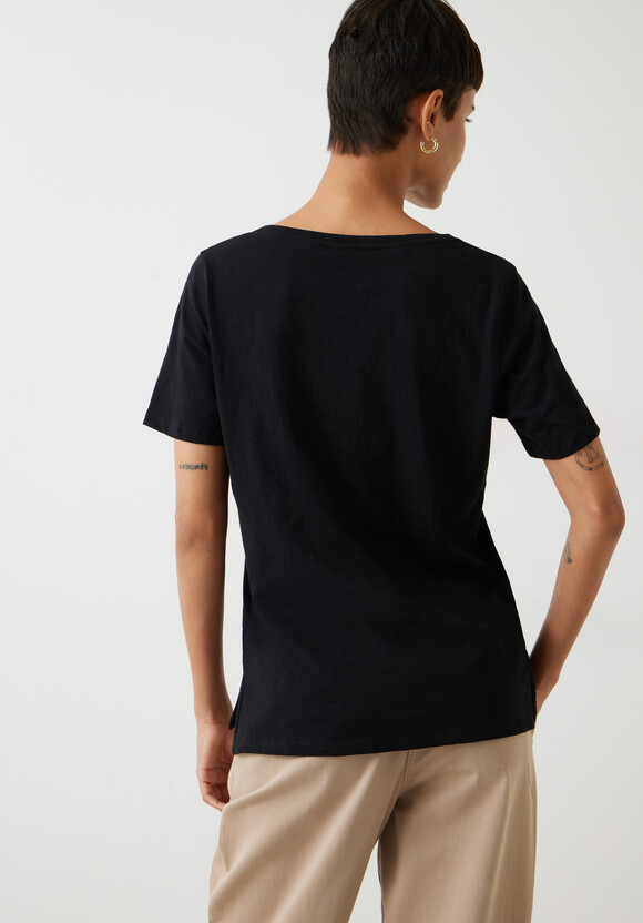 Kali Cotton Slub V-Neck T-Shirt
