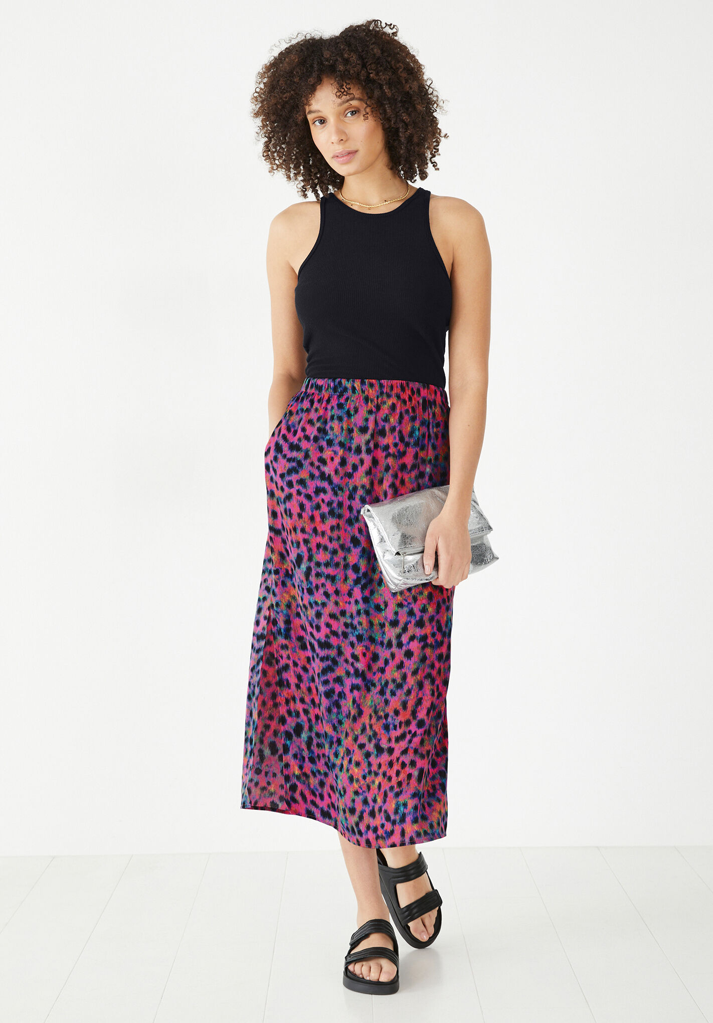 Hush leopard shop print maxi skirt