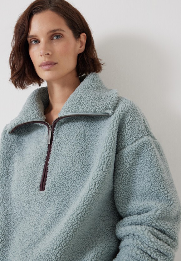 Borg Half Zip Sweatshirt