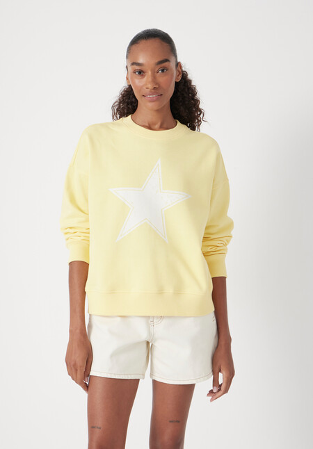 Star Print Graphic Sweatshirt