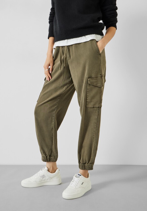 Washed Cargo Trousers