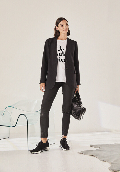 Bronte Collarless Blazer