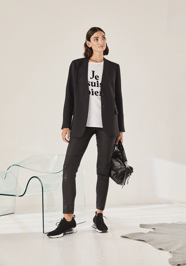 Bronte Collarless Blazer