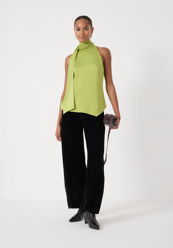 Halter Neck Satin Top Halter Neck Satin Top