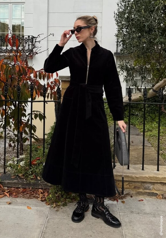 Cotton Cord Midi Dress