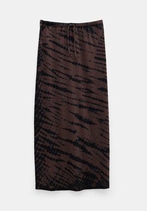 Zeena Cotton Printed Maxi Skirt