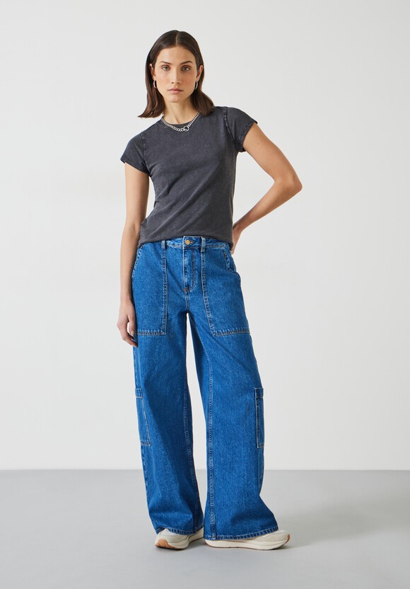 Charli Cotton Relaxed Cargo Jeans