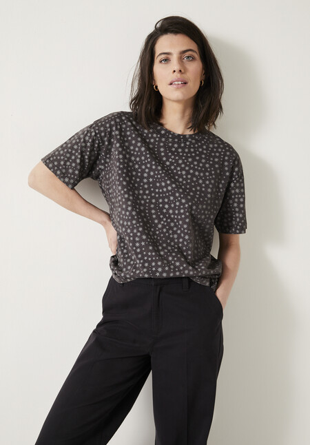 Star Print Oversized T-Shirt