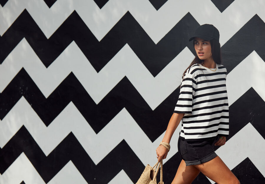 Striped Boxy T-Shirt
