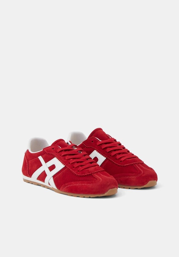 Suede Slimline Retro Trainers