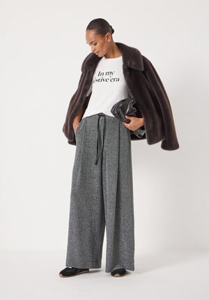 Taylor Metallic Wide Leg Trouser