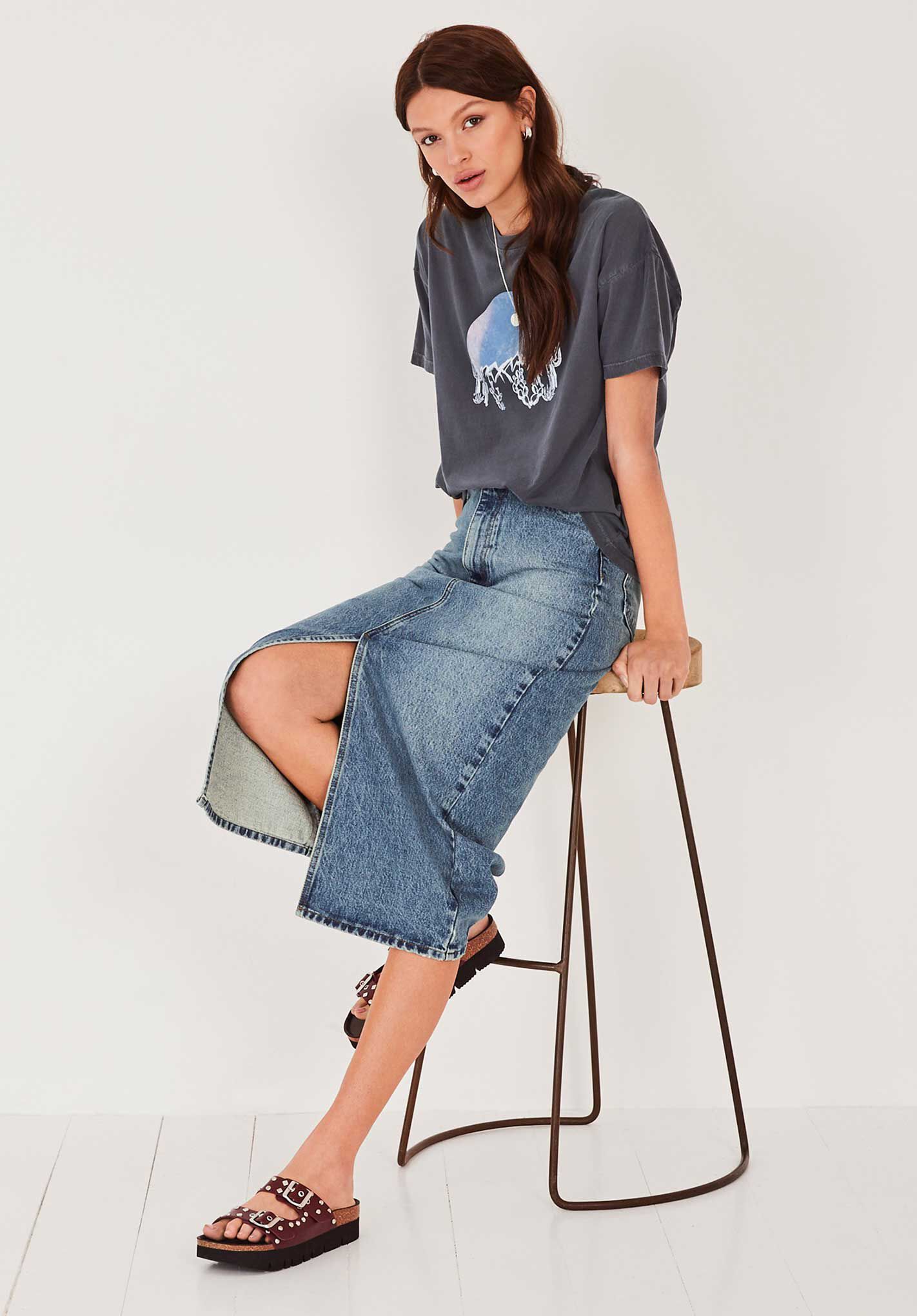 Hush denim skirt clearance