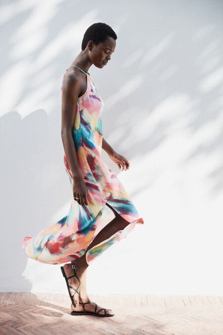 Nazli Halter Midi Dress