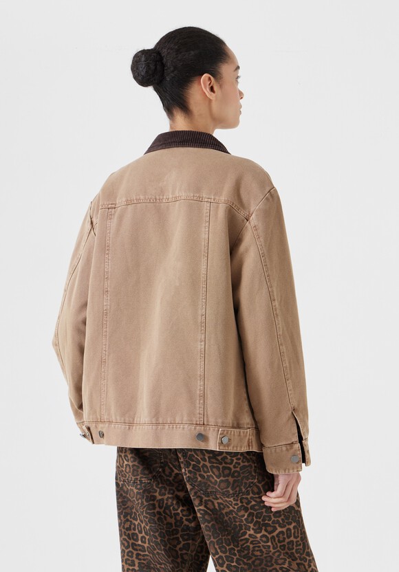 Cord Collar Barn Jacket