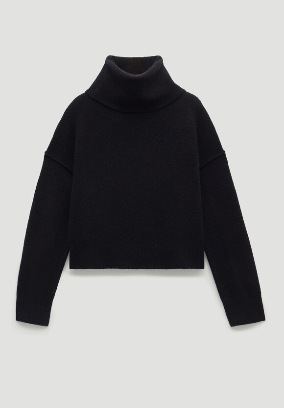 Cropped Meryl Wool Blend Jumper