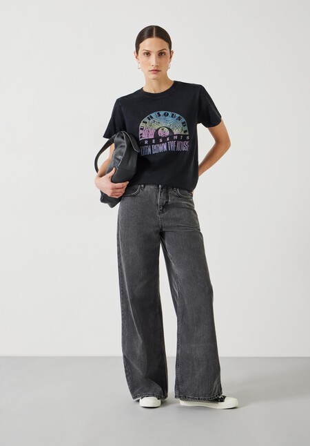 Ombre Rainbow Graphic T Shirt