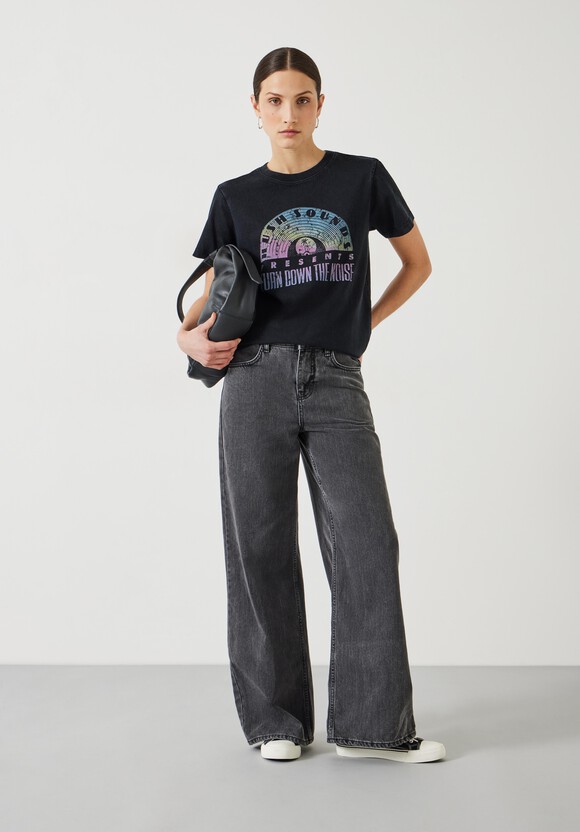 Ombre Rainbow Graphic T Shirt