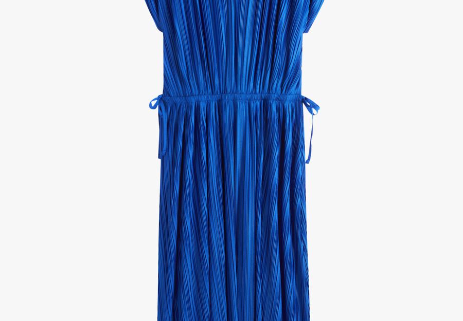 Jodie Plisse Midi Dress