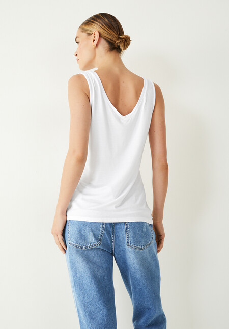 Sally V-Neck Jersey Vest Top