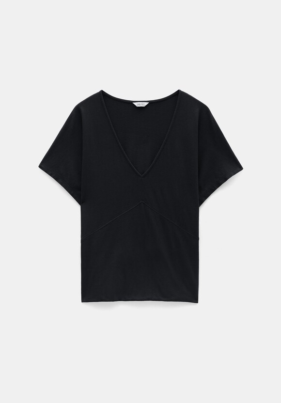 Grown On Sleeve V Neck T-Shirt