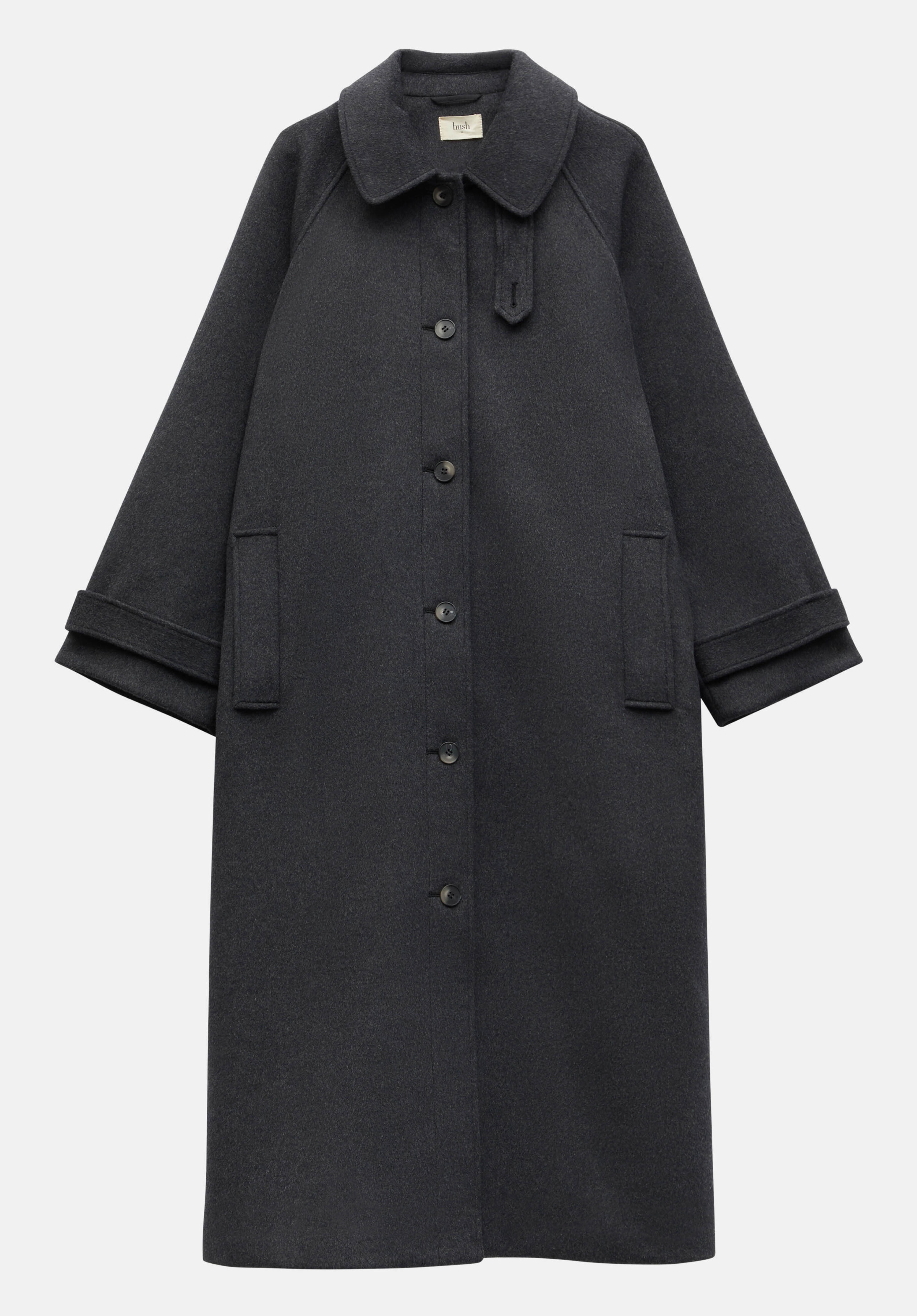 Raglan sleeve wool best sale coat