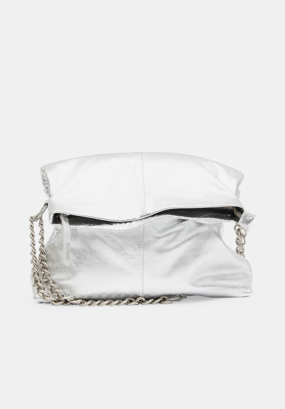 Perrie Chain Leather Crossbody Bag