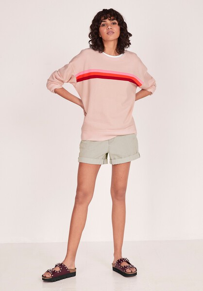 Aurora Stripe Relaxed Sweatshirt