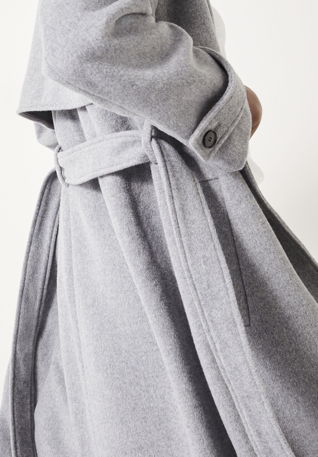 Wool Belted Trench Coat