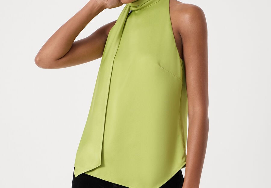 Halter Neck Satin Top