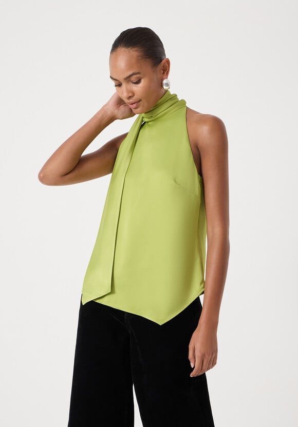 Halter Neck Satin Top Halter Neck Satin Top
