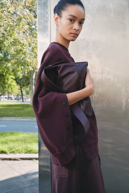 Cleo Minimal Leather Crossbody Bag
