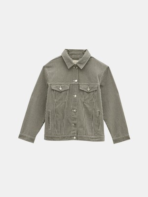 Amalia Cotton Striped Jacket