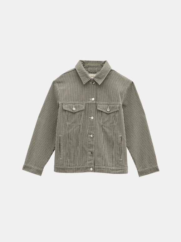 Amalia Cotton Striped Jacket