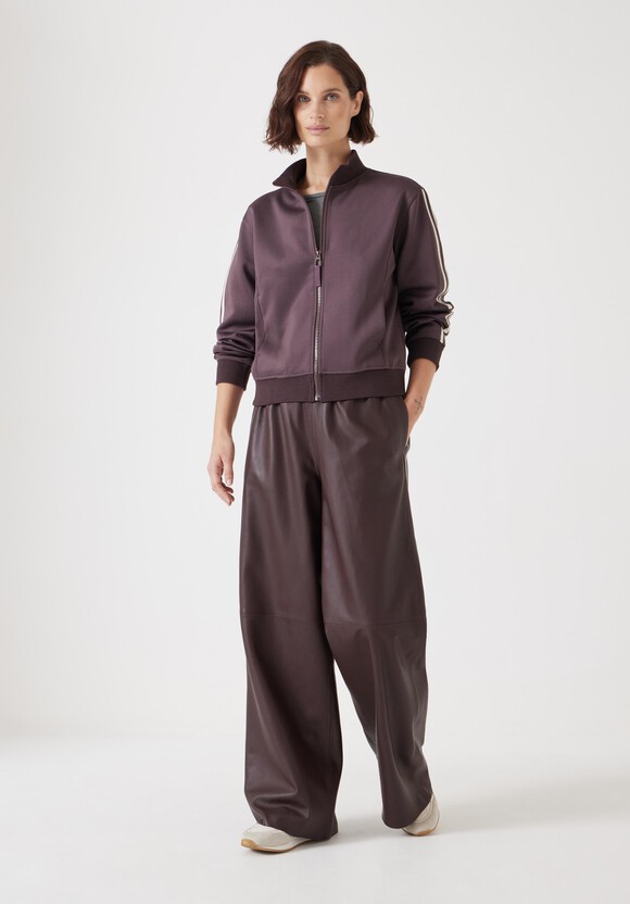 Zanna Side Stripe Zip Through Sweatshirt